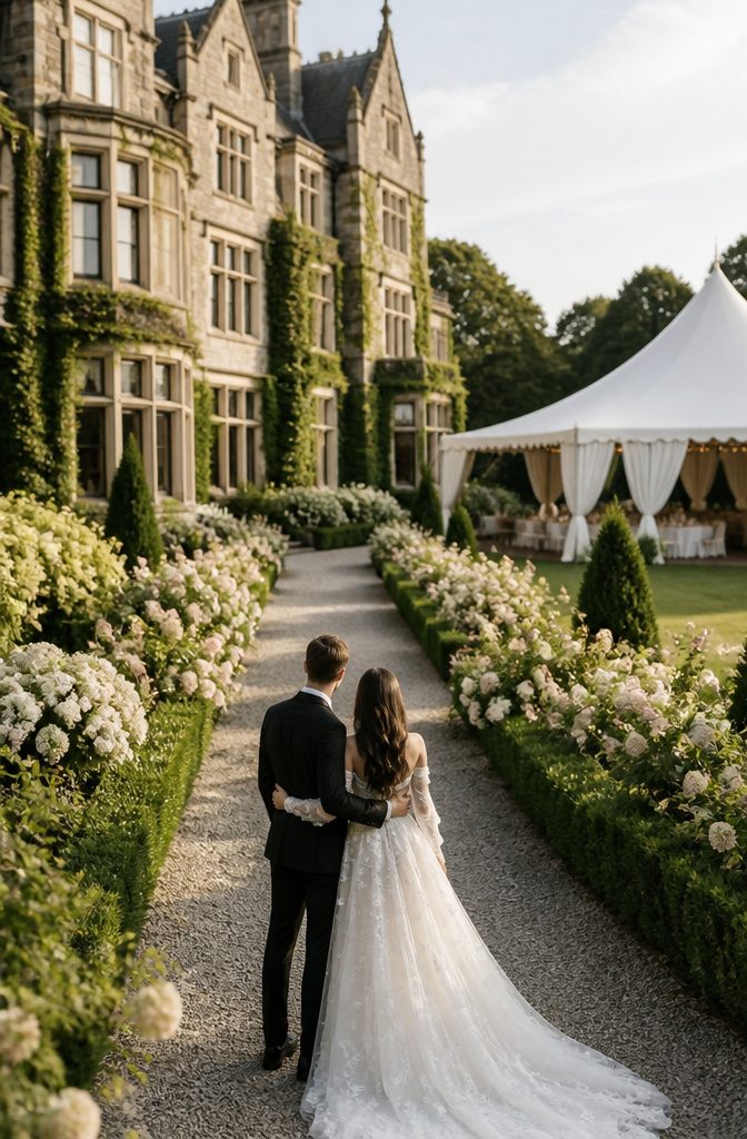 Fantasy Wedding Venues That Feel Like Another World 4 The historic Ellenbrook Mansion surrounded by lush gardens.