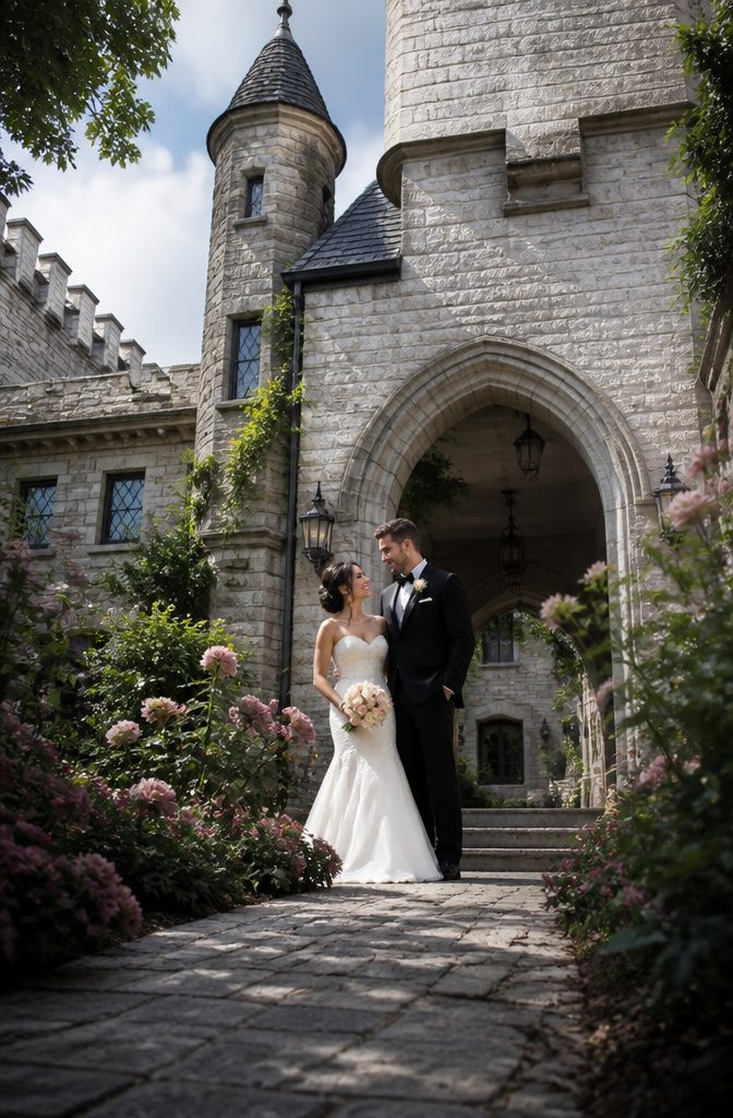 Fantasy Wedding Venues That Feel Like Another World 6 Castle-like architecture of The English Barn in Kansas.