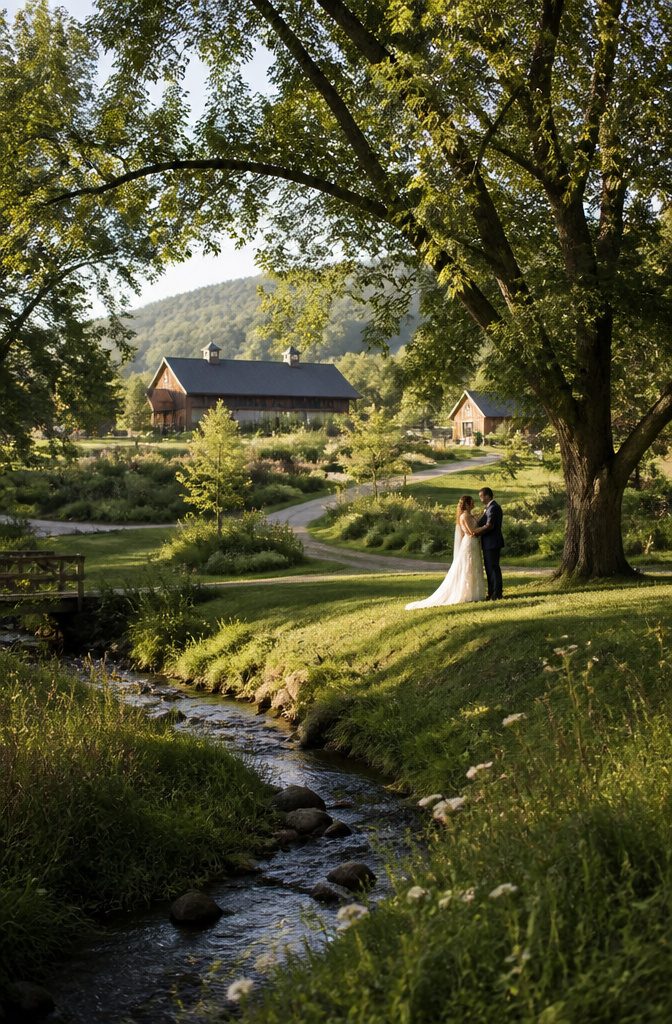 Fantasy Wedding Venues That Feel Like Another World 10 Sprawling gardens and rolling lawns at Fox Hollow Farm.