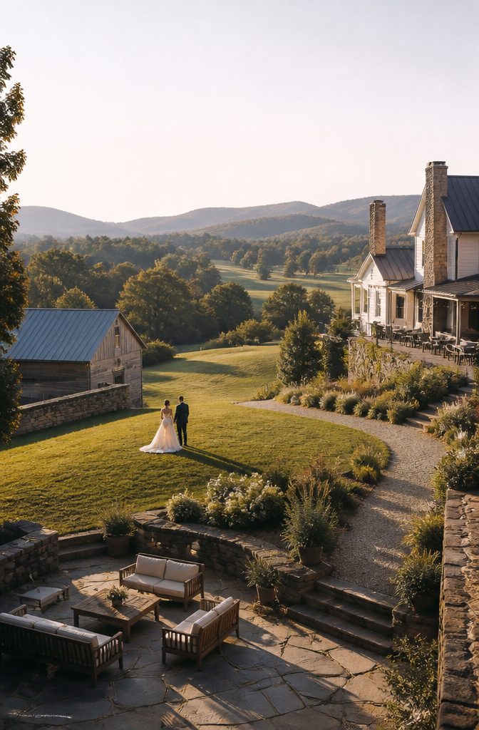 Fantasy Wedding Venues That Feel Like Another World 5 Restored historic home and barn at the Manor at Breckenridge.